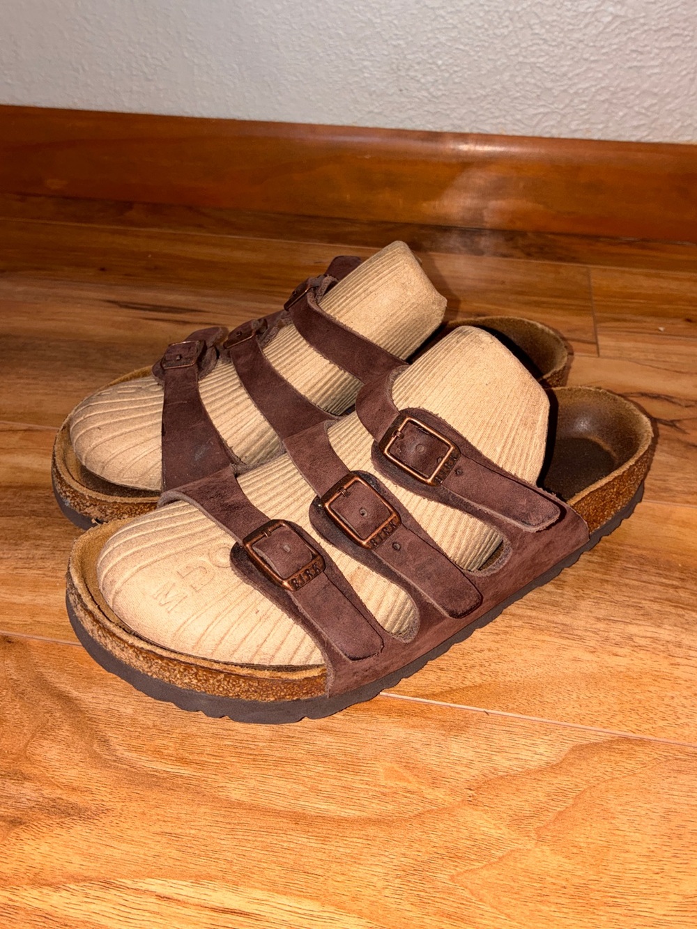 Birkenstock Women’s Florida Leather Sandals - size 37 (6-6.5)